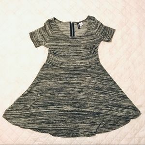Heather Stripe Grey Dress